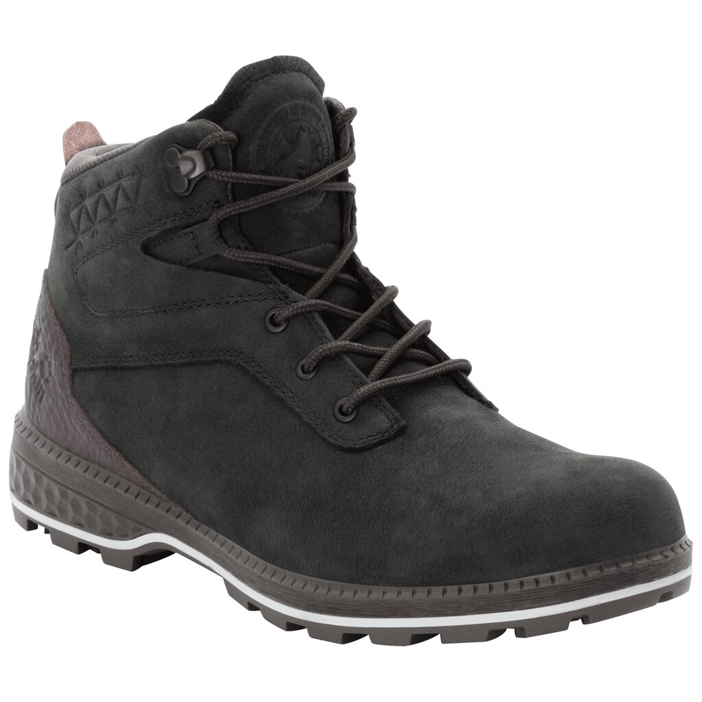 Jack Wolfskin JACK RIDE MID παπουτσια casual ανδρικα μαυρα/μωβ | GR1233826